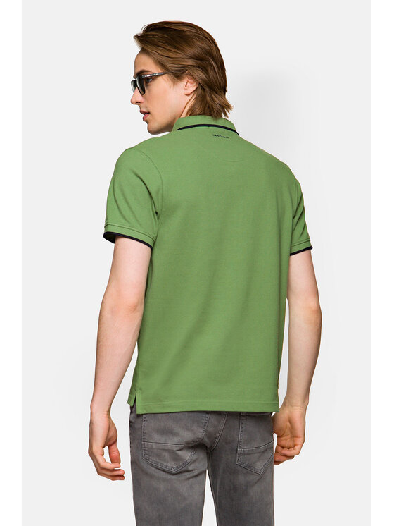 Lancerto Lancerto Polo Dominic Zielony Regular Fit