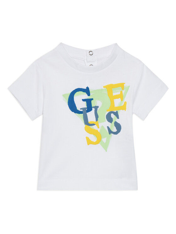 Guess Guess Tricou I5GI01 K8HM4 Alb Regular Fit