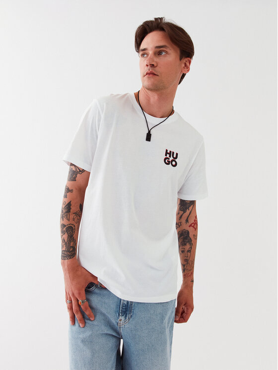 HUGO Hugo 2 póló készlet 50492550 Fehér Regular Fit