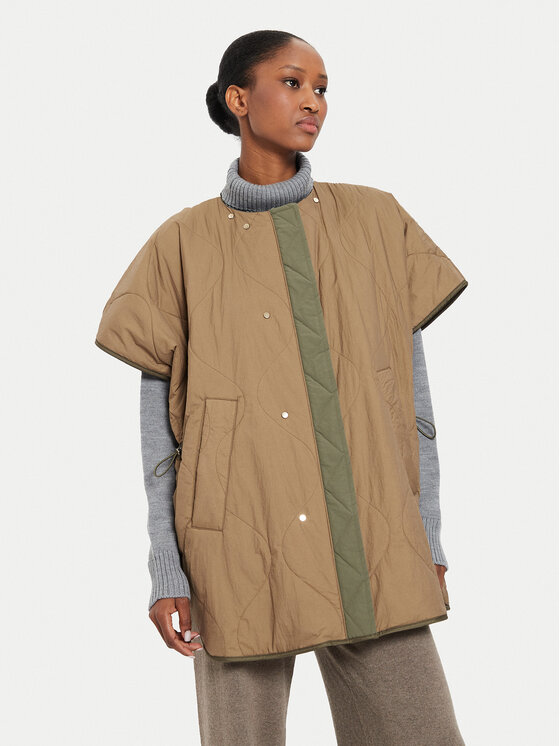 Weekend Max Mara Weekend Max Mara Brezrokavnik Egemone 2425296011000 Khaki Regular Fit