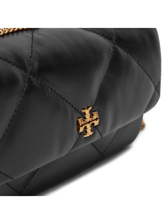 Tory Burch Tory Burch Ročna torba Mini Kira Diamond Quilt Flap Bag 154710 Črna