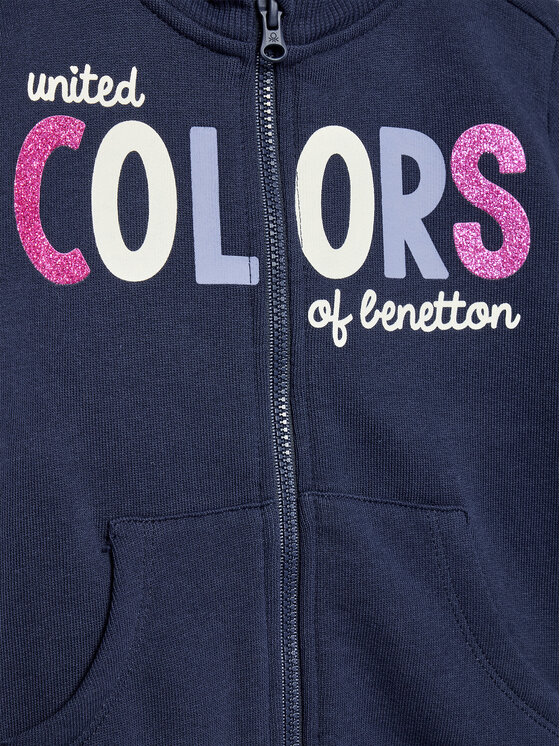United Colors Of Benetton United Colors Of Benetton Pulóver 3J70G500V Sötétkék Regular Fit