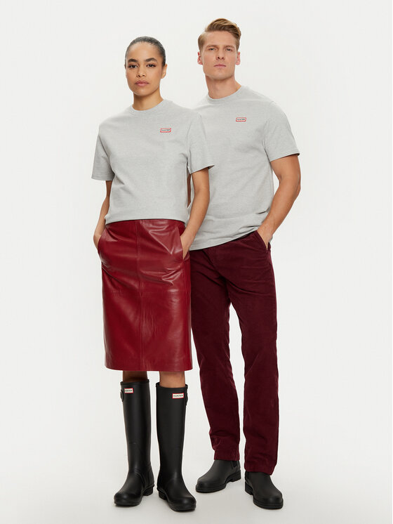 Hunter Hunter Póló HARU0006242 Szürke Regular Fit