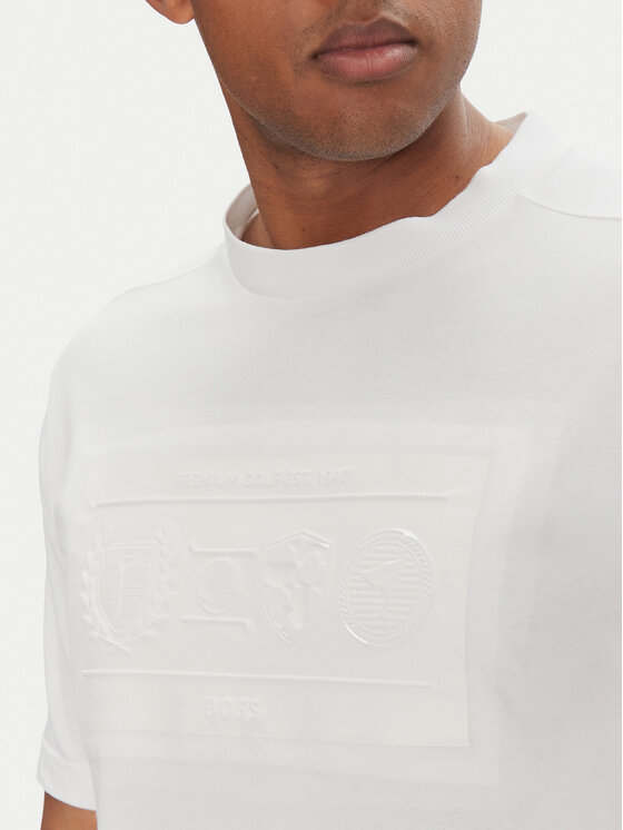 BOSS BOSS Póló 50538112 Fehér Regular Fit