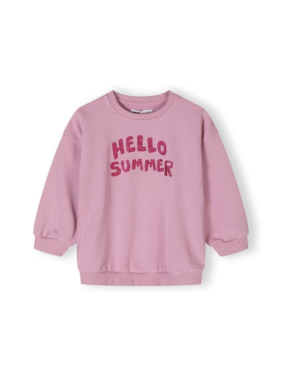 minoti minoti Bluza 22fleece2 Fioletowy Regular Fit