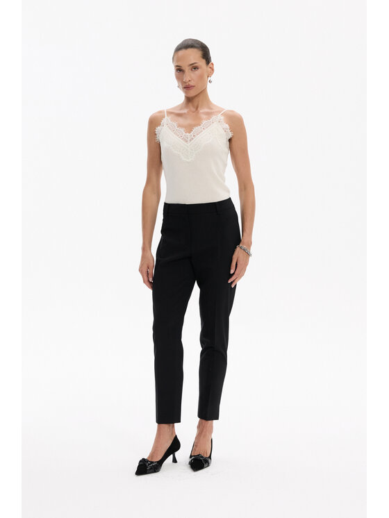Deni Cler Milano Deni Cler Milano Spodnie materiałowe W-DC-5287-F5-F7-90-1 Czarny Regular Fit
