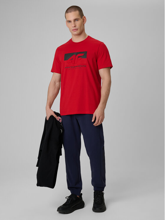 4F 4F Spodnie dresowe SPORTS CLUB Granatowy Regular Fit
