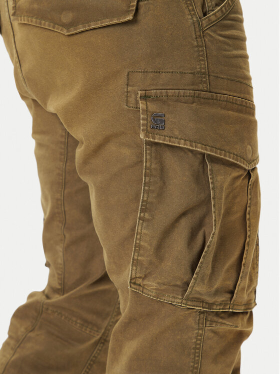 G-Star Raw G-Star Raw Kalhoty z materiálu Rovic Zip 3D D02190-E172 Zelená Tapered Fit