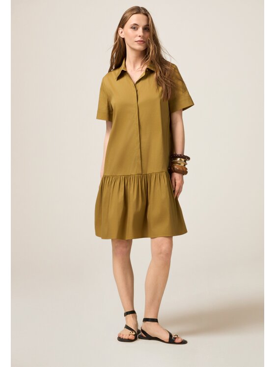 Oltre Oltre Sukienka codzienna 7369R104907N025 Zielony A-Line Fit