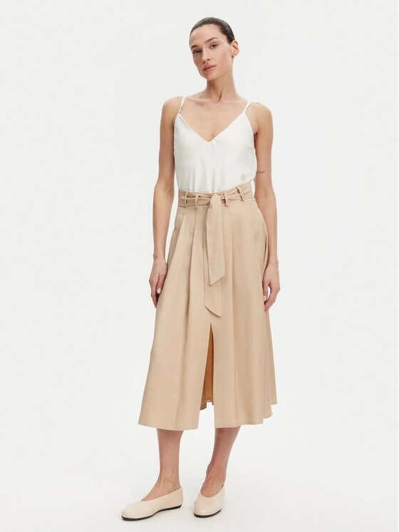 KAOS KAOS Gonna 84384 Beige Regular Fit
