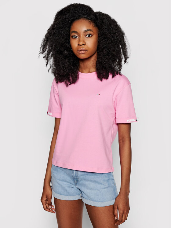 Tommy Jeans Marškinėliai Crop Branded 