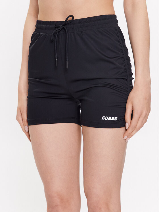 Guess Guess Sportske kratke hlače Ella V3GD14 MC04A Crna Slim Fit