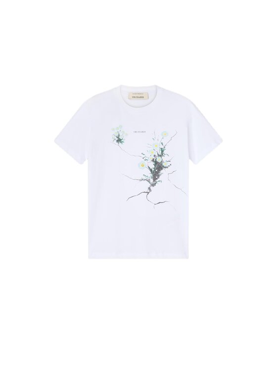 Trussardi Trussardi T-Shirt G0998000282N001 Biały Regular Fit