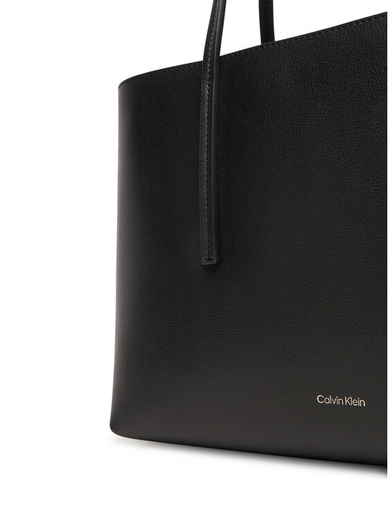 Calvin Klein Calvin Klein Τσάντα Foil Logo Small Tote LV04F3275G Μαύρο