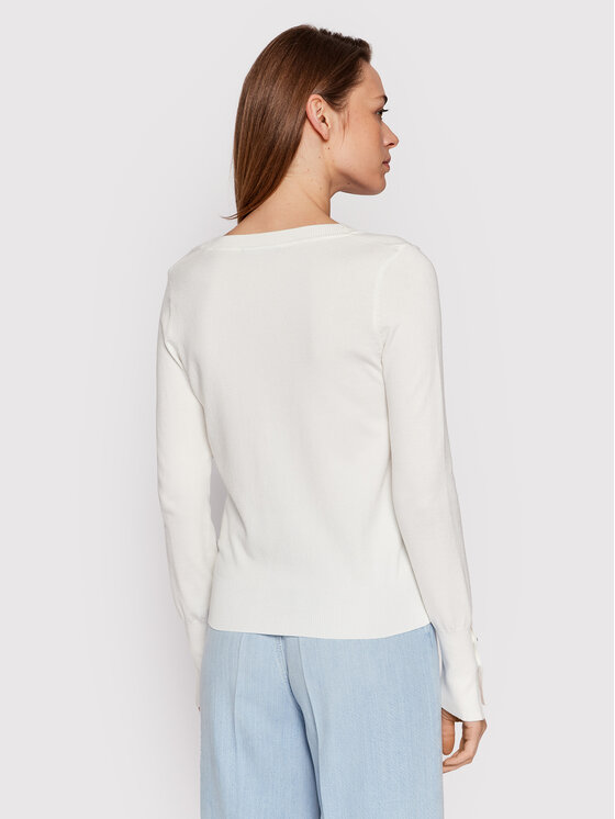 Guess Guess Kardigan Zena W2YR33 Z2V62 Biały Regular Fit