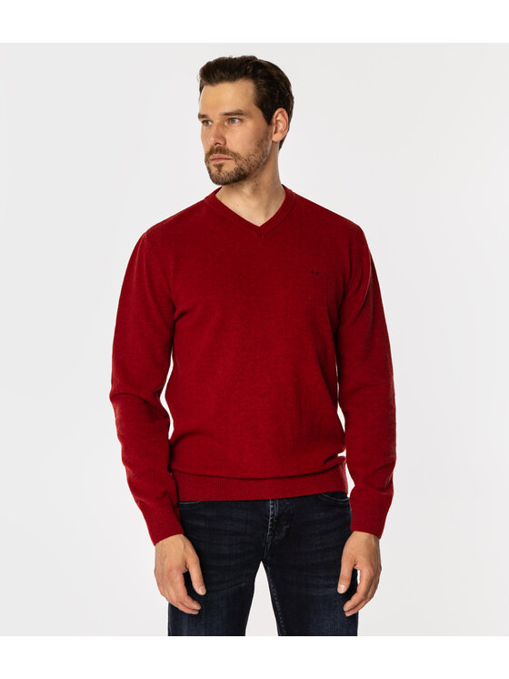 Lee Cooper Lee Cooper Sweter LENI Czerwony Regular Fit