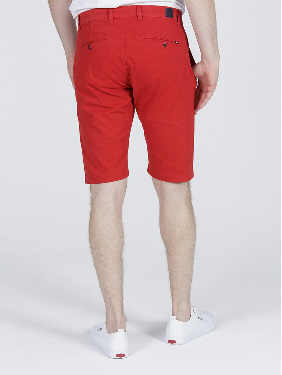 Cross Jeans Cross Jeans Szorty materiałowe A 565-310 Czerwony Chino Fit