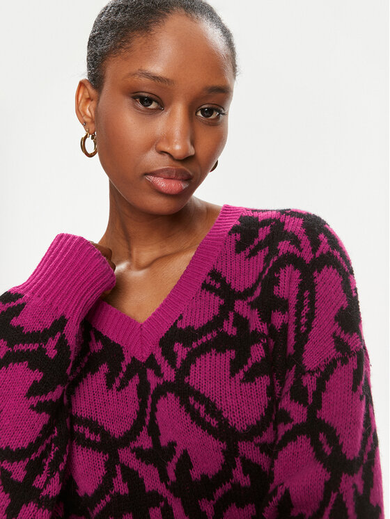 PINKO Pinko Sweter Ovino 101575 A11F Różowy Regular Fit