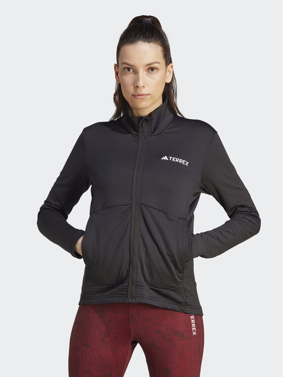 adidas Fleecová mikina IB1814 Čierna Slim Fit