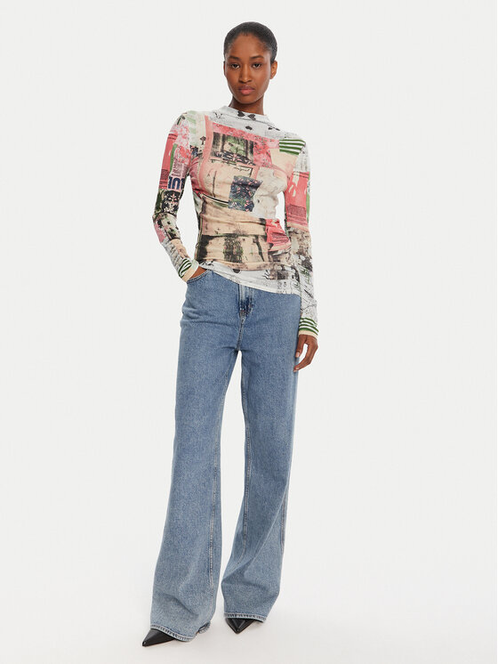 Desigual Desigual Majica Montreal 25WWJF39 Šarena Regular Fit
