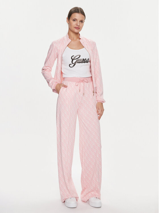 Guess Guess Majica dugih rukava Gl Logo V4RQ12 KC2X2 Ružičasta Regular Fit