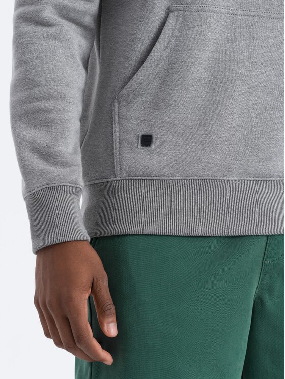 Ombre Ombre Mikina B979 Šedá Regular Fit