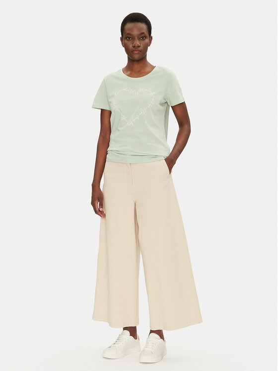 Fransa Fransa T-särk 20615482 Roheline Regular Fit