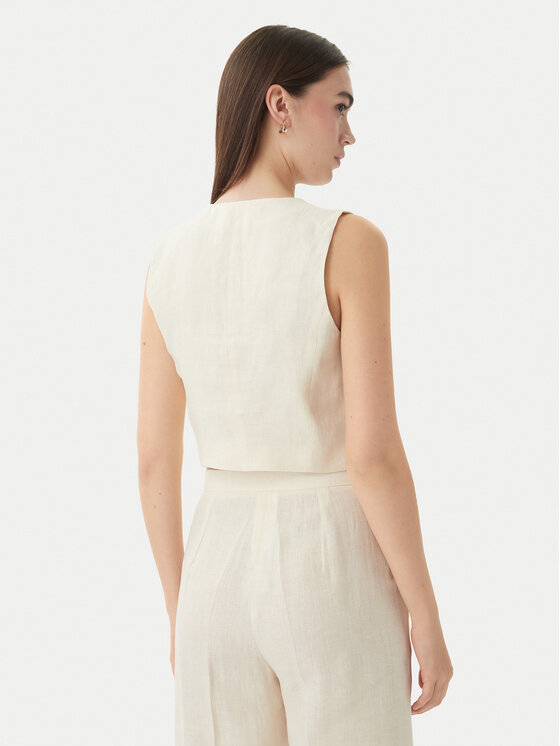 Marella Marella Kostiuminė liemenė Veranda 2615151032 Écru Regular Fit