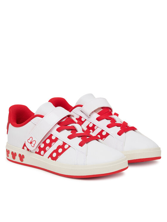 adidas adidas Sneakersy Adidas Disney Minnie Mouse Grand Court Shoes Kids KI9185 Biela