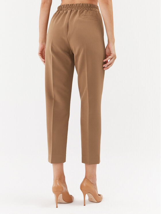 Maryley Maryley Pantaloni di tessuto 23IB616/41AL Marrone Regular Fit