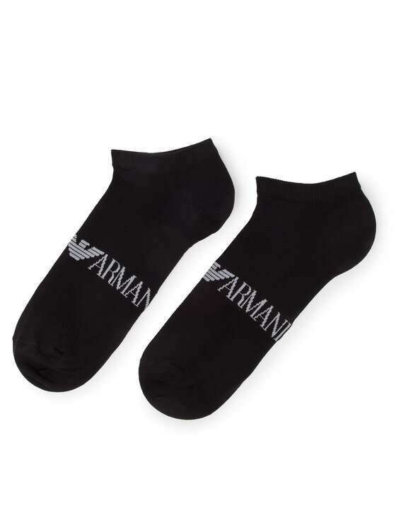 Emporio Armani Emporio Armani Sada 2 párů pánských nízkých ponožek 302228 9P284 00321 r.39/46 Černá