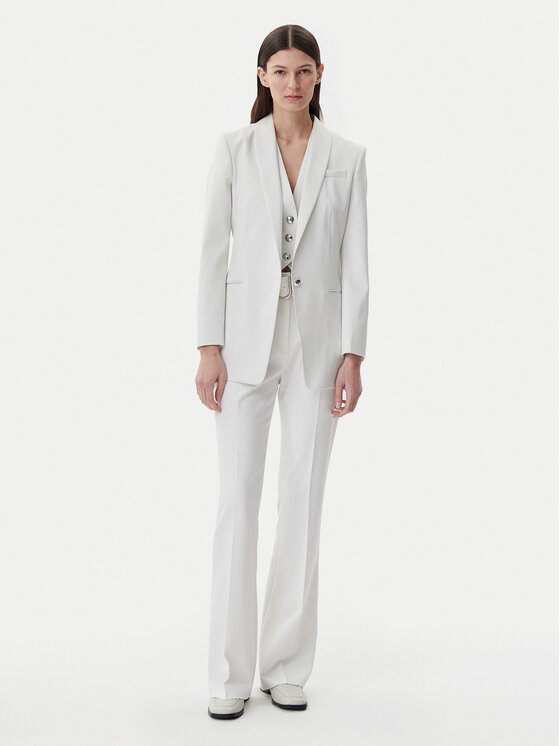 HUGO HUGO Елек 50537760 Бял Slim Fit
