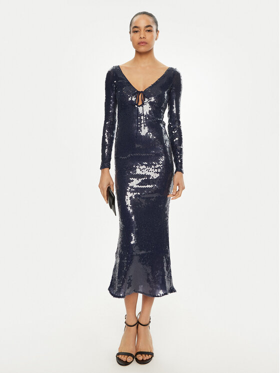 Bardot Bardot Sukienka koktajlowa 58859DB Granatowy Regular Fit