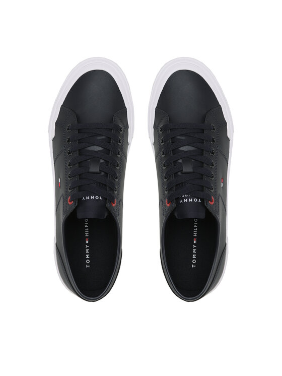 Tommy Hilfiger Tennis Core Corporate Vulc Leather FM0FM04561 Bleu marine