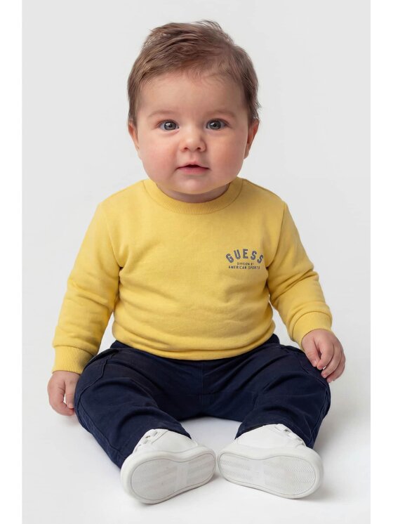 Guess Kids Guess Kids Bluza 183755 Żółty Classic Fit