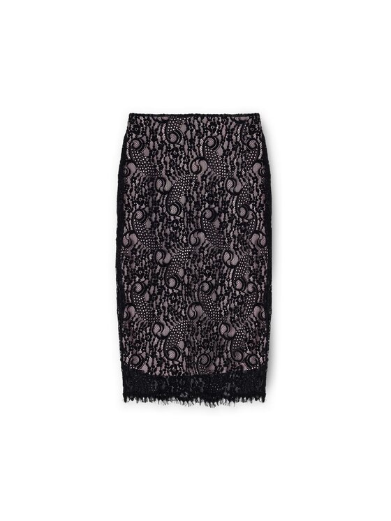Motivi Motivi Gonna midi 1191Q001028N033 Nero Slim Fit