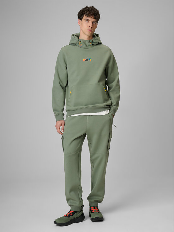 4F 4F Spodnie dresowe NATURE’S TRAIL Khaki Regular Fit