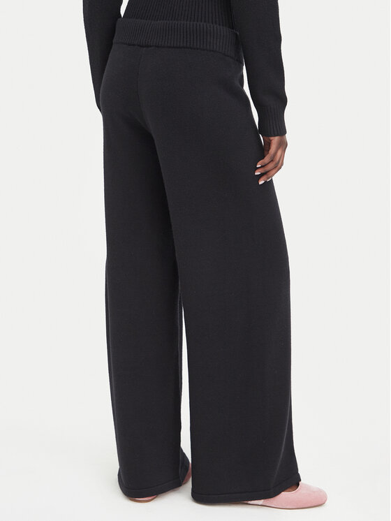 Juicy Couture Juicy Couture Megztos kelnės JCWBJ226310 Juoda Relaxed Fit
