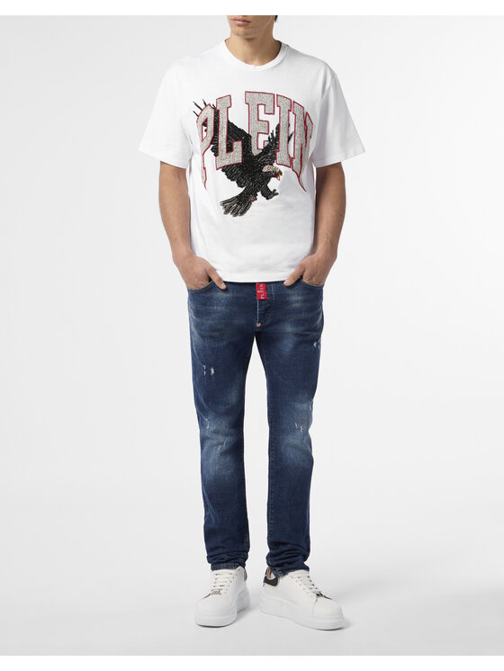PHILIPP PLEIN PHILIPP PLEIN T-Shirt 26267 Biały Regular Fit