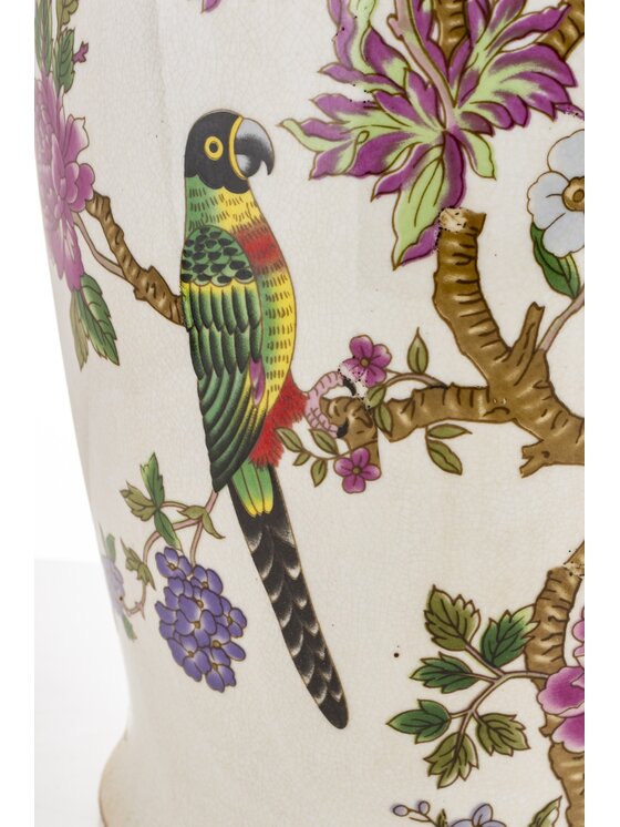MIAhome MIAhome Wazon Amfora porcelanowy pojemnik z pokrywą LORO Biały