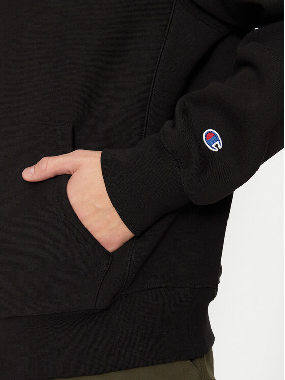 Champion Champion Majica dugih rukava 220706 Crna Relaxed Fit