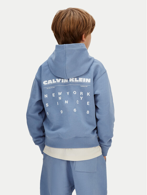 Calvin Klein Jeans Calvin Klein Jeans Pulóver IB0IB02618 Kék Relaxed Fit