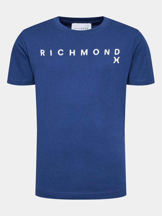 Richmond X Marškinėliai UMA23082TS Tamsiai mėlyna Regular Fit
