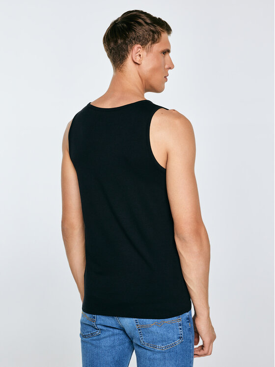 BIG STAR BIG STAR Tank top DERO Czarny Slim Fit