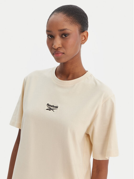 Reebok Reebok Póló Suzie RK25505CCW Bézs Relaxed Fit