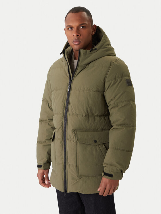 Mustang Geacă de iarnă Oakfield 1016896 Verde Regular Fit