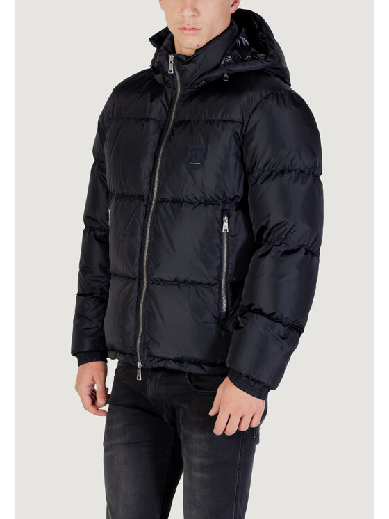 Armani Exchange Armani Exchange Kurtka puchowa DOWN JACKET Niebieski Casual Fit