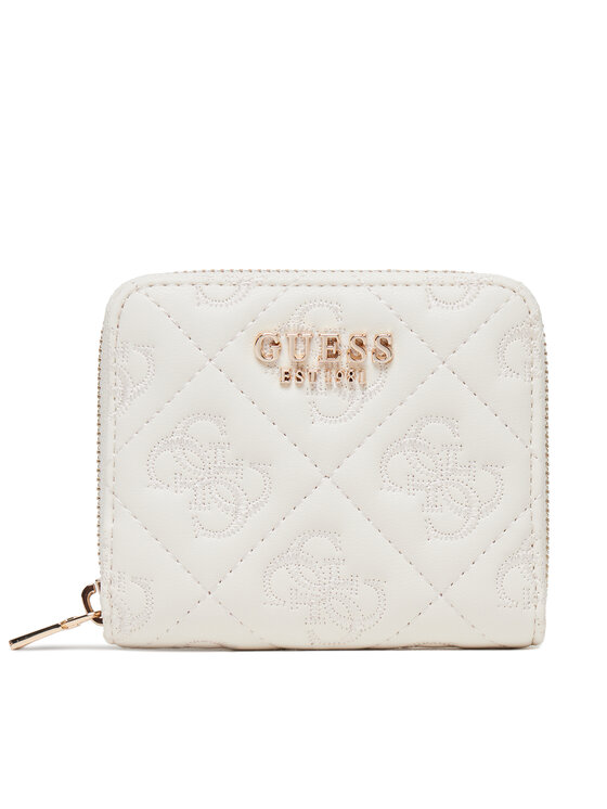 Portofel Mic de Damă Guess Adelasia Slg SWQL96 58137 Écru