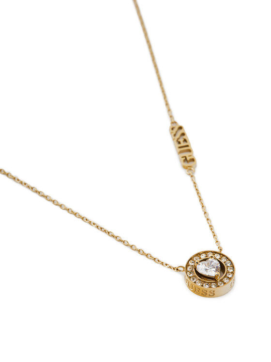 Guess Guess Zestaw naszyjnik i kolczyki JUBS04 694JW Złoty