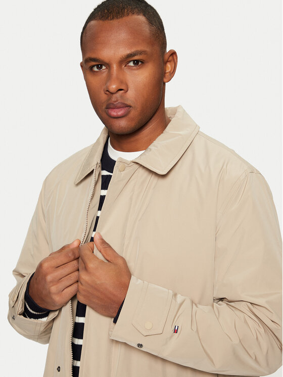 Tommy Hilfiger Tommy Hilfiger Prechodný kabát MW0MW37651 Béžová Regular Fit